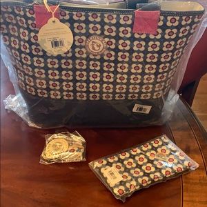 Spartina tote, glass case & key chain